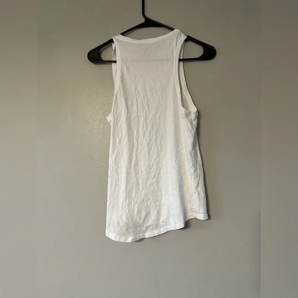 🚫sold🚫Nike White Tank with Blue Graphic - Picture 3 of 4